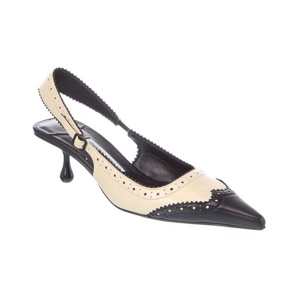 Jimmy Choo Amel 50 Leather Slingback Pump